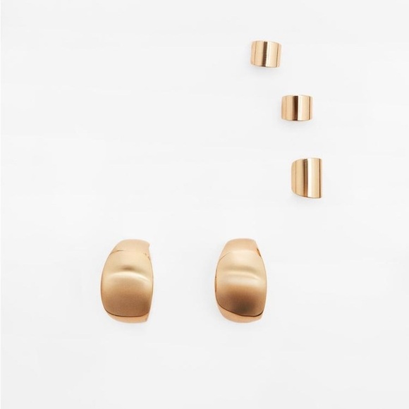 ZARA Pack of Golden Jewel Earcuff NWT ✨✨⭐️⭐️ - Picture 4 of 5